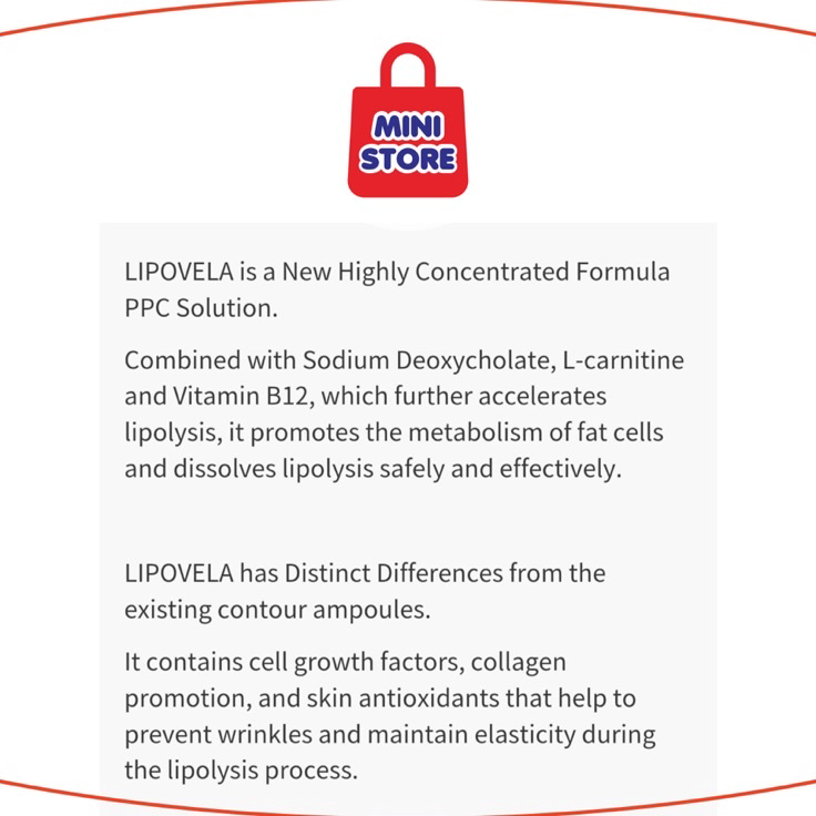 Best Product New Generation Meso Lipovela & Lipovela V | Slimming & Growt Factor | L Carnitine