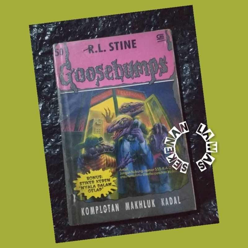 Novel Goosebumps - Komplotan Makhluk Kadal /Ex Rental