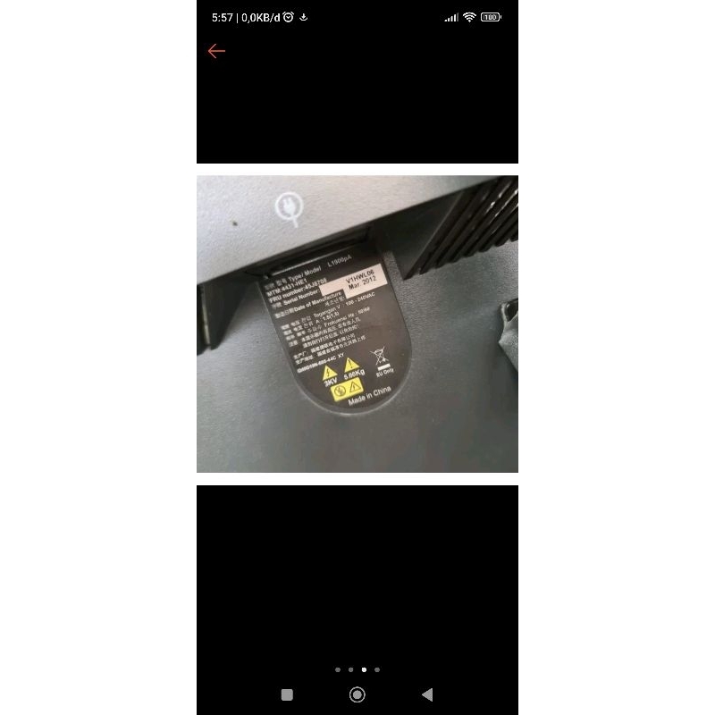 monitor lenovo 19 inch kotak