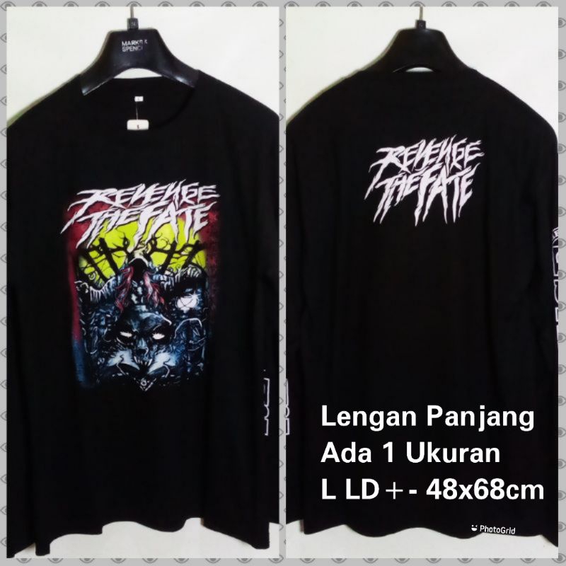Kaos Band Metal Revenge The Fate Lengan Panjang