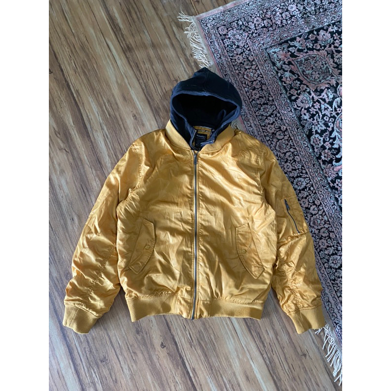 Field Core Bomber Jacket With Hoodie