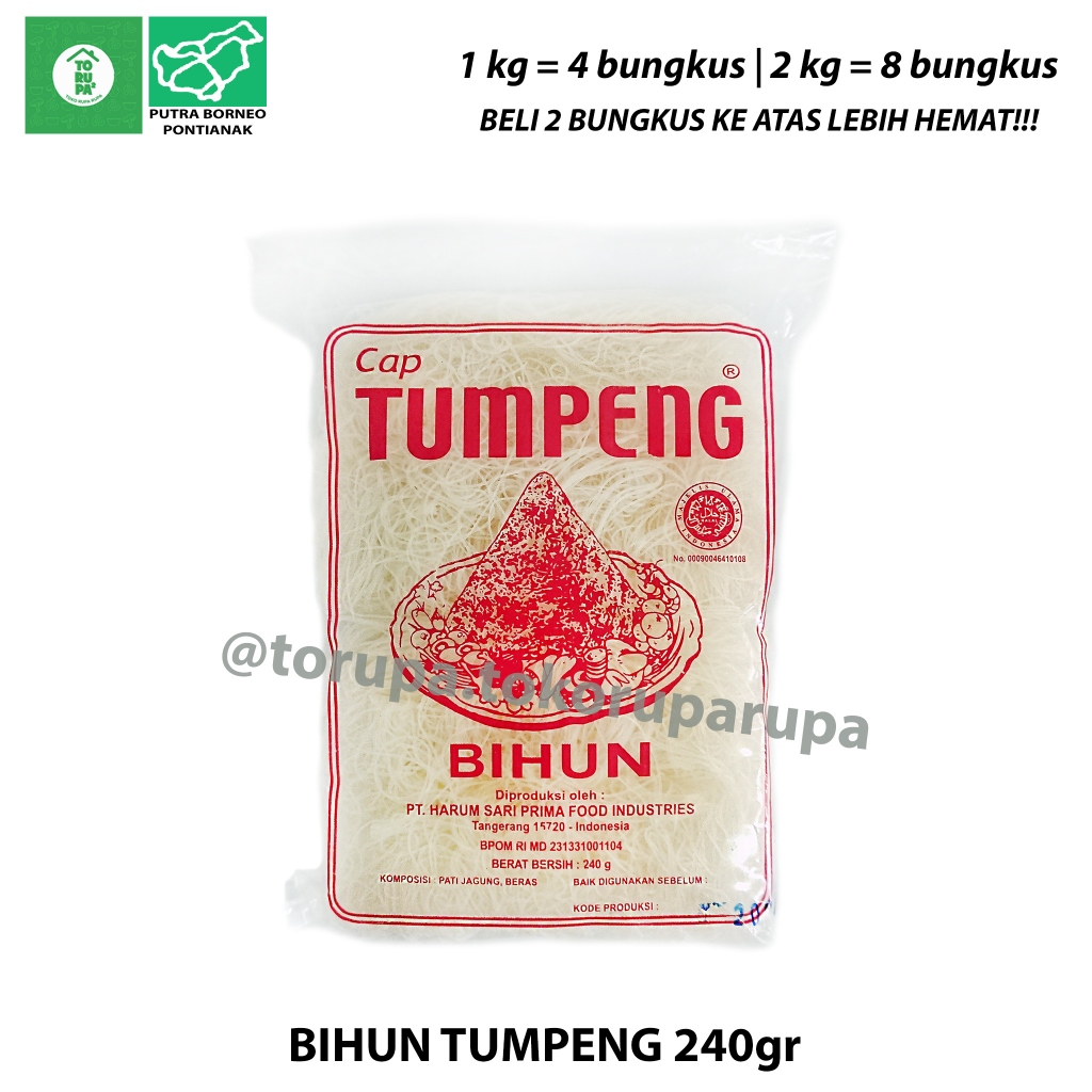 

Bihun Tumpeng 240gr / Bihun Beras / Bihun Jagung / Rice Vermicelli Murah Murmer