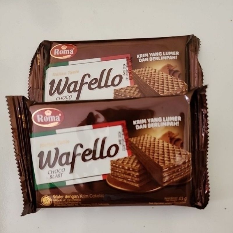 

Roma Wafer Wafello rasa coklat