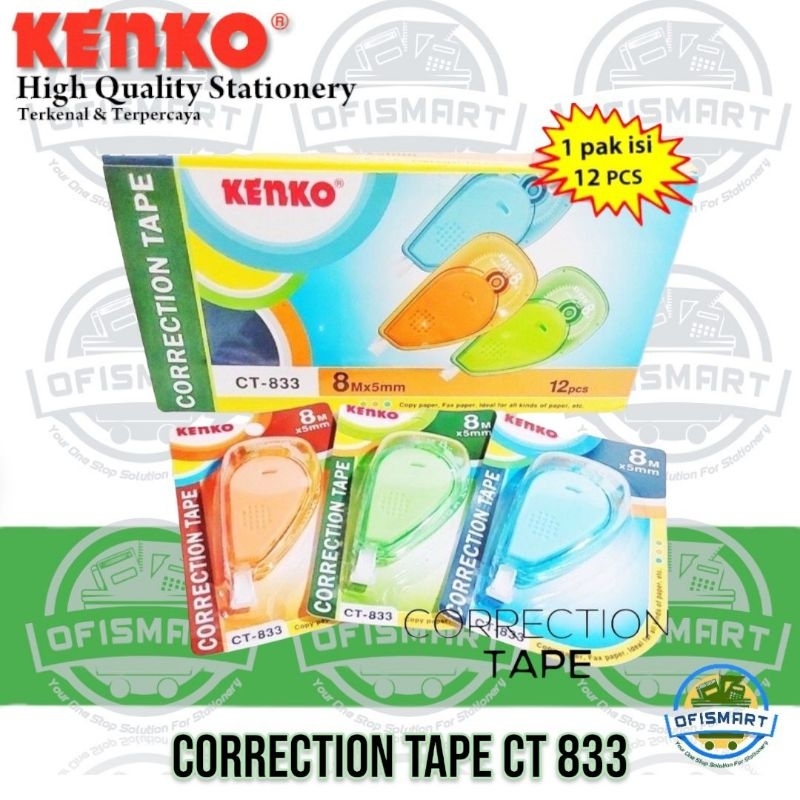 

Kenko Correction Tape 8 Meter CT 833 | @1Ktk=12PCs