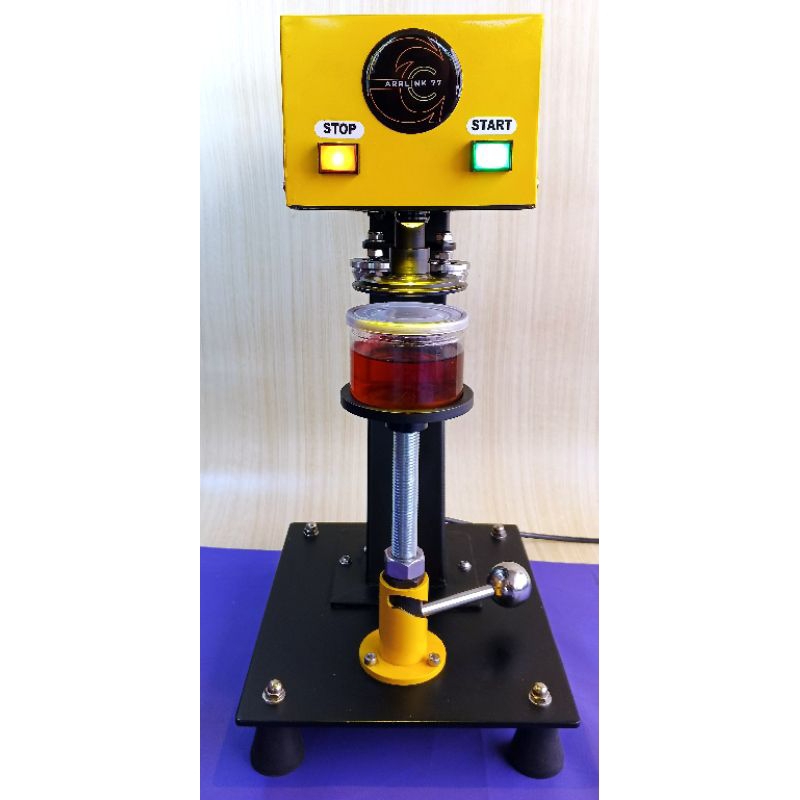 can seamer/can sealing/mesin penutup botol plastik pet can semi outomatic/botol pet can 84 mm (250 m