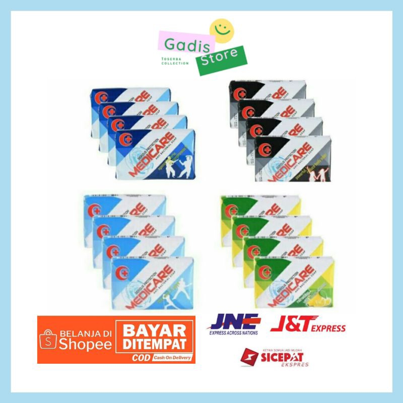 SABUN MEDICARE ISI 4 PCS BANDED 4 HARGA TERTERA UNTUK 1 PAKET