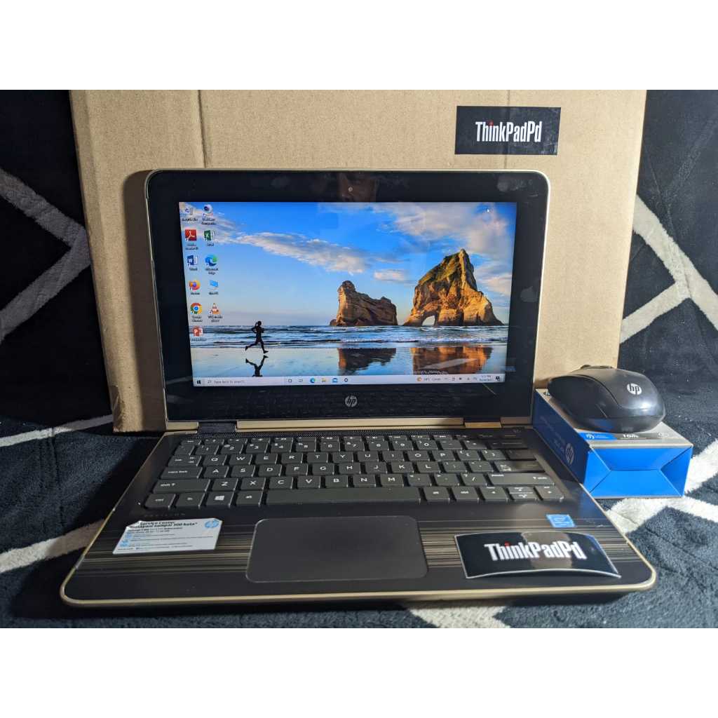 Laptop tablet touchscreen HP X360 11 inc N3710 Slim Mulus bisa lipat