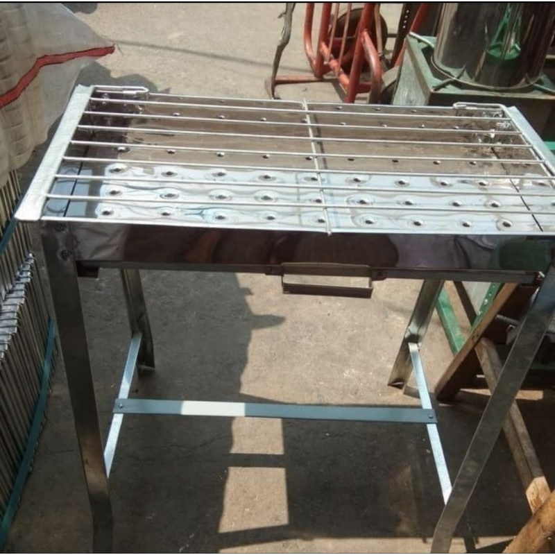 Bakaran Sate Arang Panggangan Ikan Ayam Stainless Steel