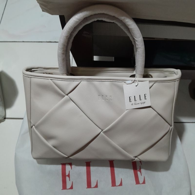 Tas Wanita ELLE Broken White Original 100%