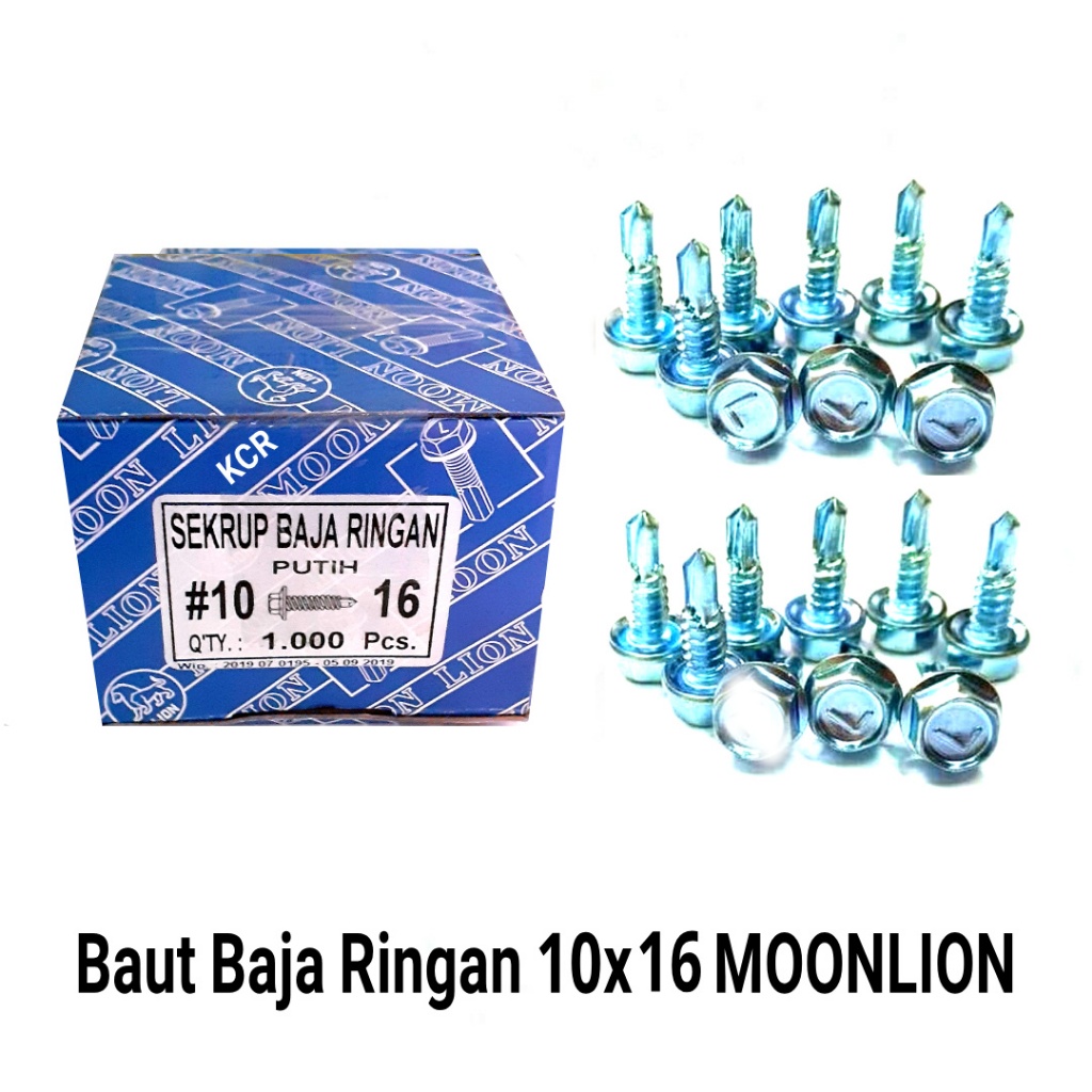 Baut Baja Ringan MOONLION Per Dus
