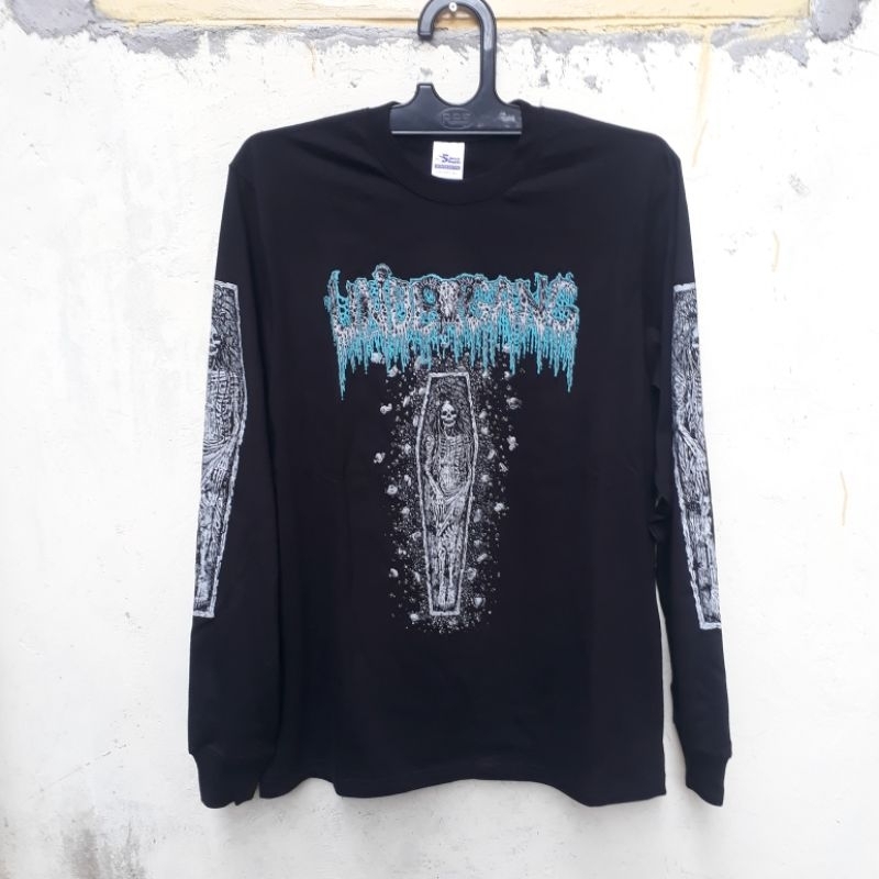 Undergang Coffin Longsleeve Shirt Kaos Death Metal Lengan Panjang