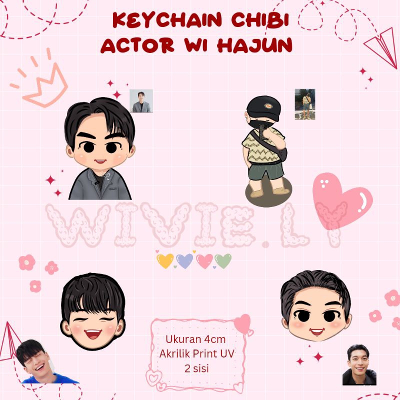 KEYCHAIN CHIBI ACTOR WI HAJOON GANCI KPOP KDRAMA
