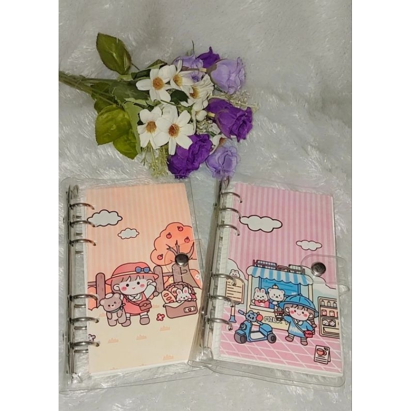 

binder aestetik A6- toko faizha / binder A6 / binder garis dan kotak