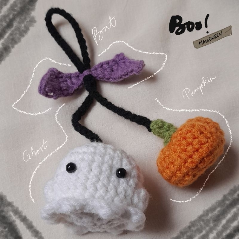 Boo Bag Charm Crochet