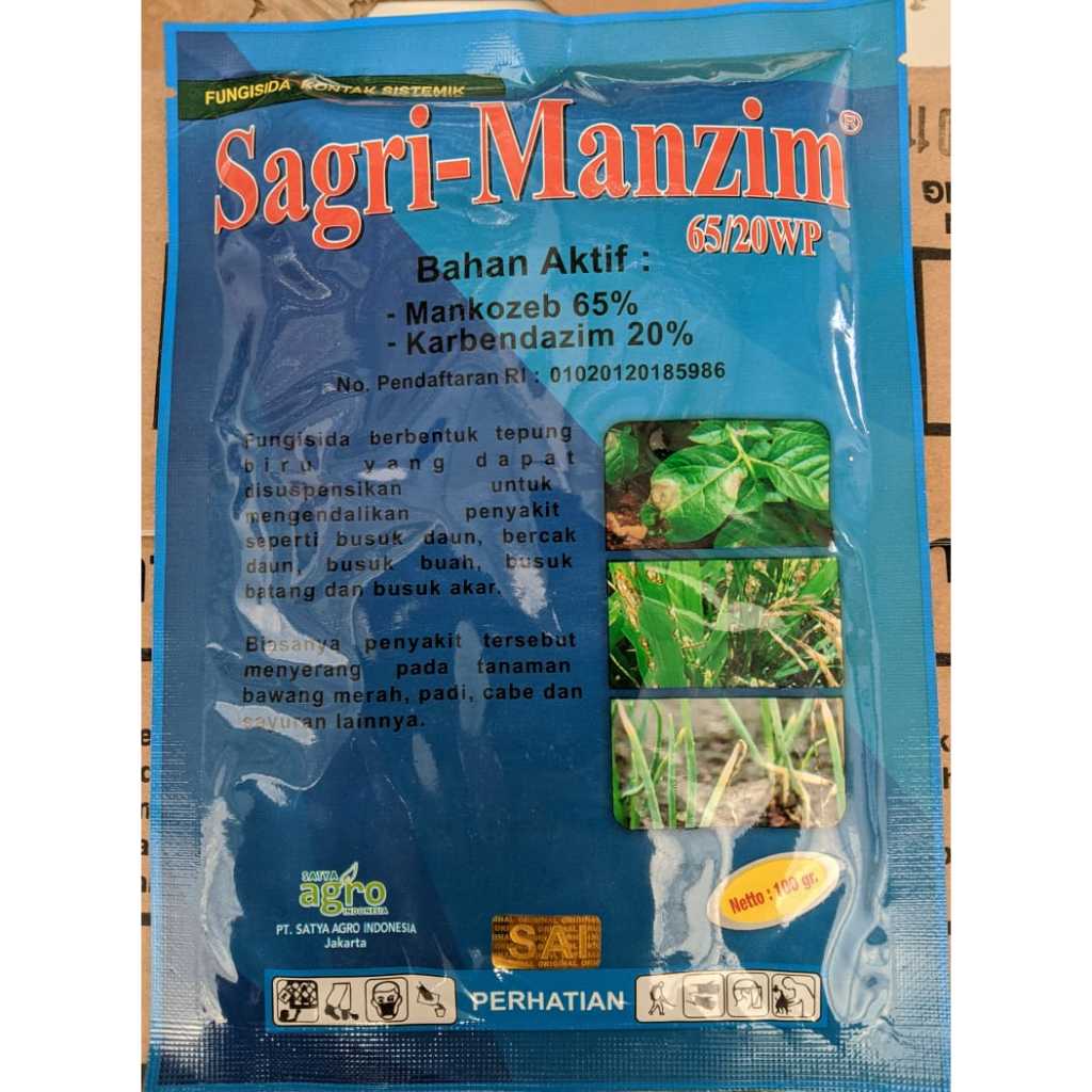 Fungisida Sagri-Manzim 65/20 WP 100 Gr Sagri Manzim