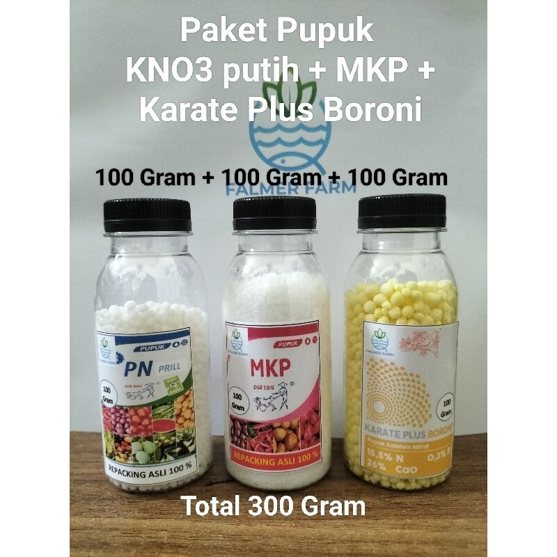 PAKET PUPUK PEMBUAHAN PUPUK ANGGUR KNO3 PUTIH+MKP+BORON