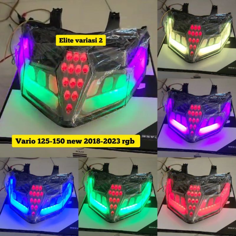 Stoplamp Lazy RGB Vario New 125/150 2018-2025 3in1 Lampu Variasi Motor