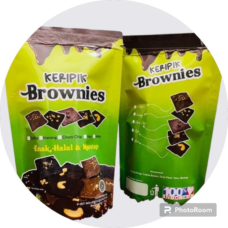 

Keripik Brownis Crispy, 60 gram Jajanan Kekinian