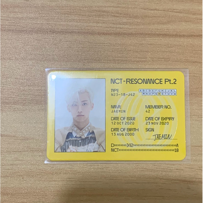 ID CARD JAEMIN RESONANCE