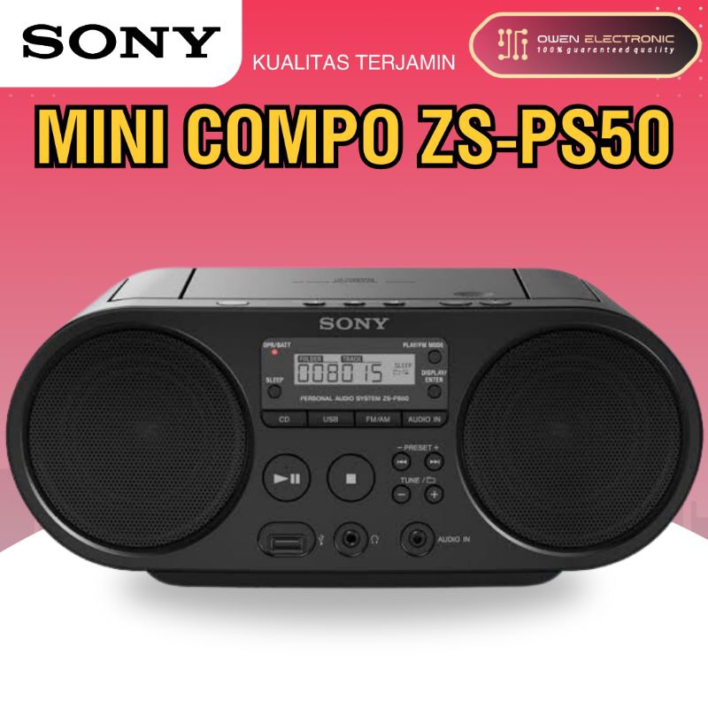 SONY Mini Compo ZS-PS50 / ZSPS50
GARANSI RESMI