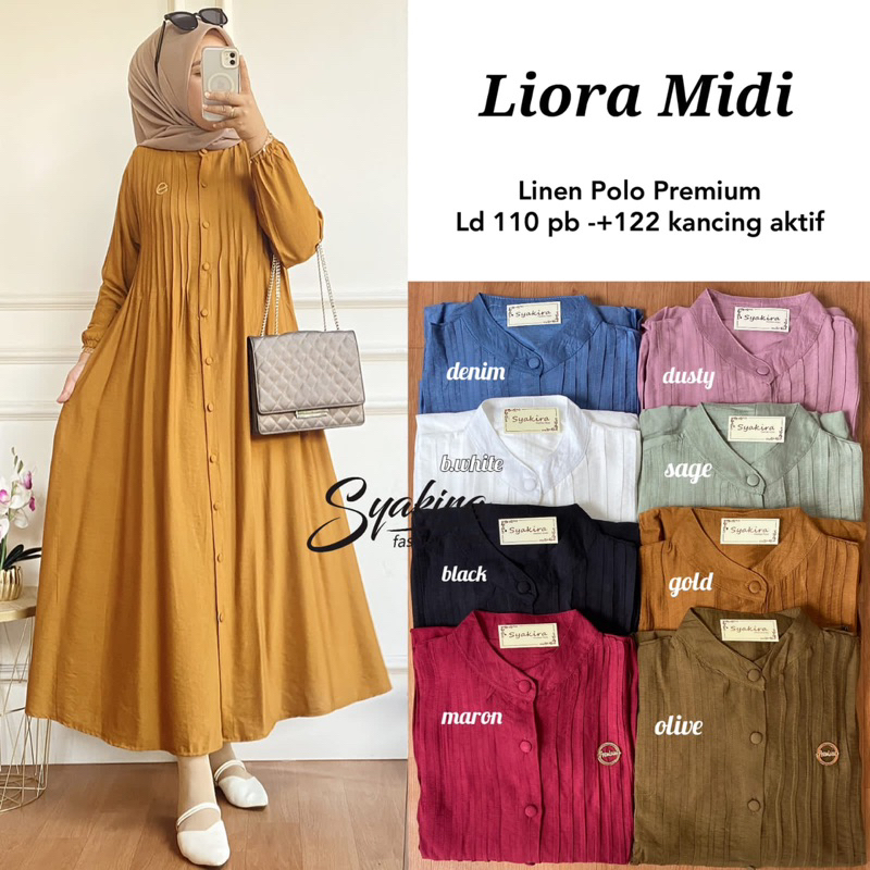 GAMIS WANITA LIORA MIDI ORI BY SYAKIRA