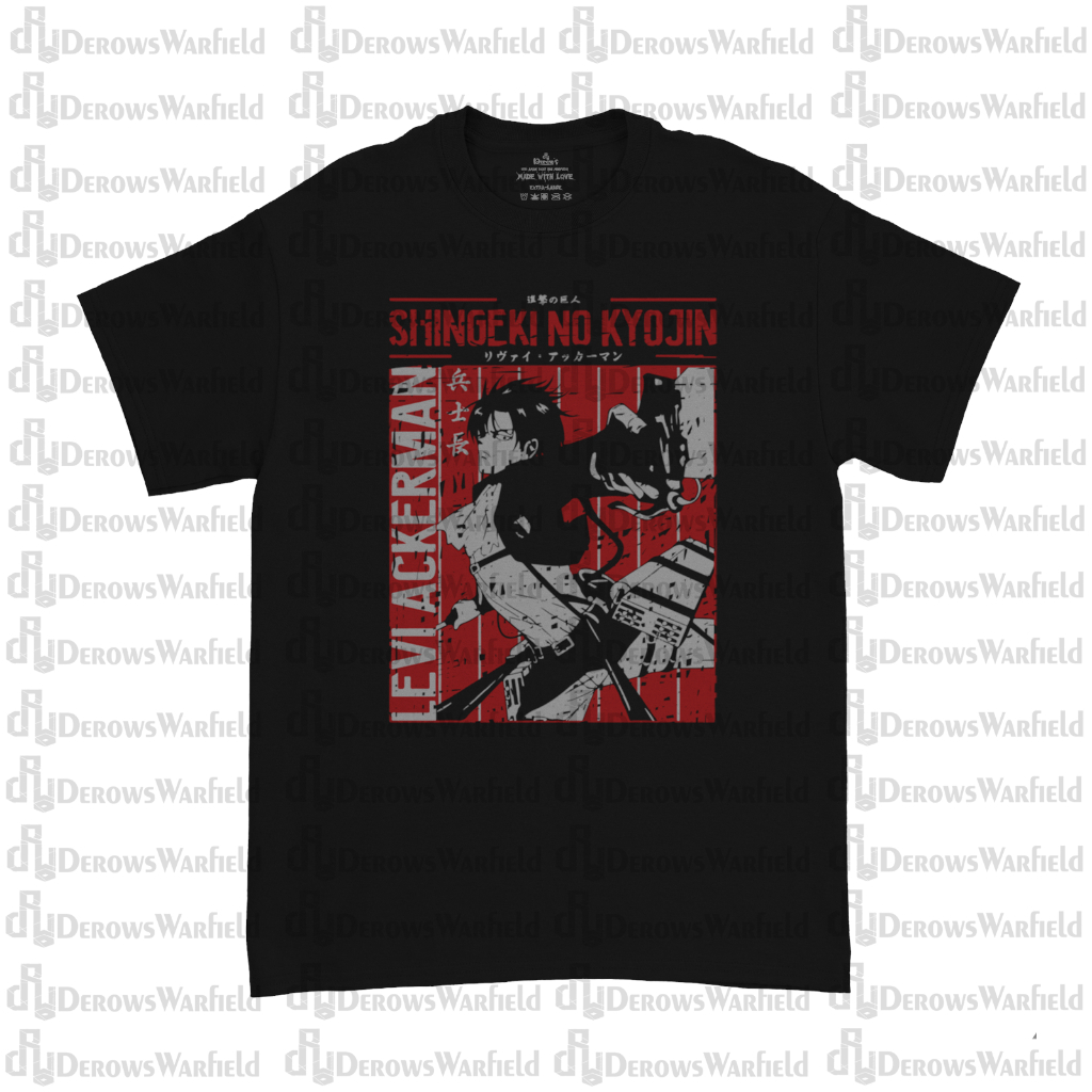 Kaos Anime Shingeki No Kyojin AOT | Derows  Warfield Tshirt | Baju AOT