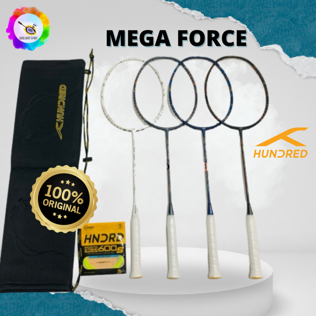 RAKET BADMINTON HUNDRED MEGA FORCE HNDRD MEGA FORCE ORIGINAL 100%