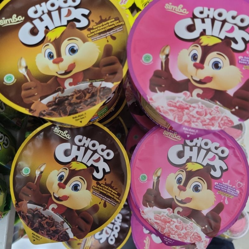 

Choco Chips Simba Cup Stroberi 34g