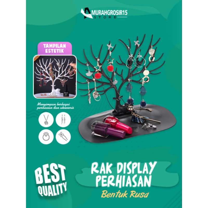 Rak gantungan penghiasan / Rak tempat kalung / Rak tempat anting