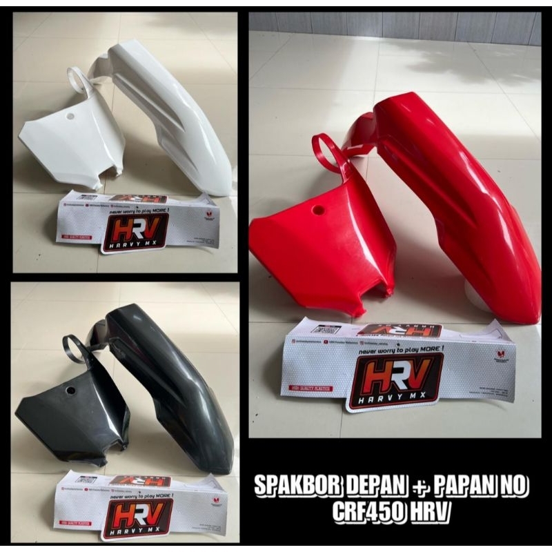 Spakbor papan nomer CRF450 CRF 450 HRV