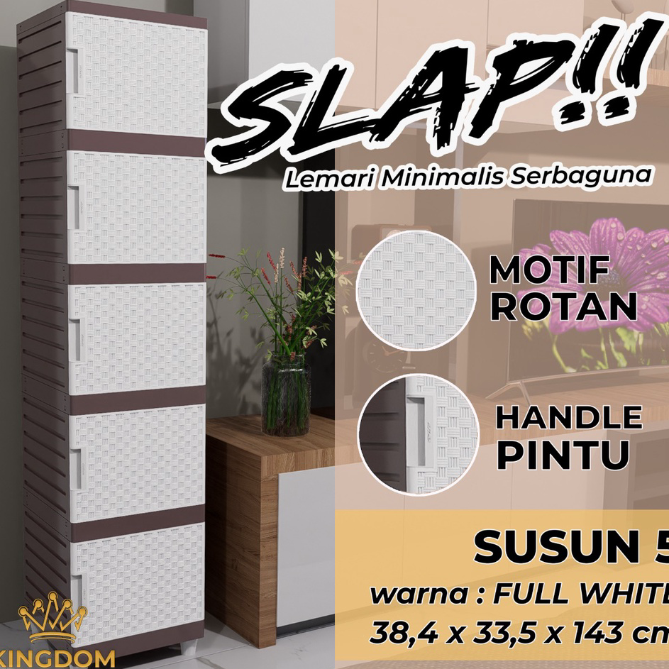 ShareNowLl2L6 LEMARI PAKAIAN MINIMALIS KINGDOM SLAP KINGDOM SLAP SUSUN LEMARI PLASTIK LEMARI BAJU LE