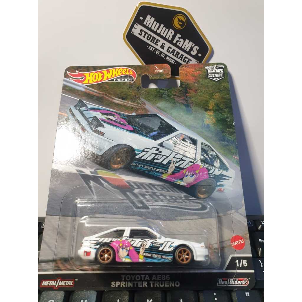 HOT WHEELS TOYOTA AE86 SPRINTER TRUENO - MOUNTAIN DRIFTERS WIBU