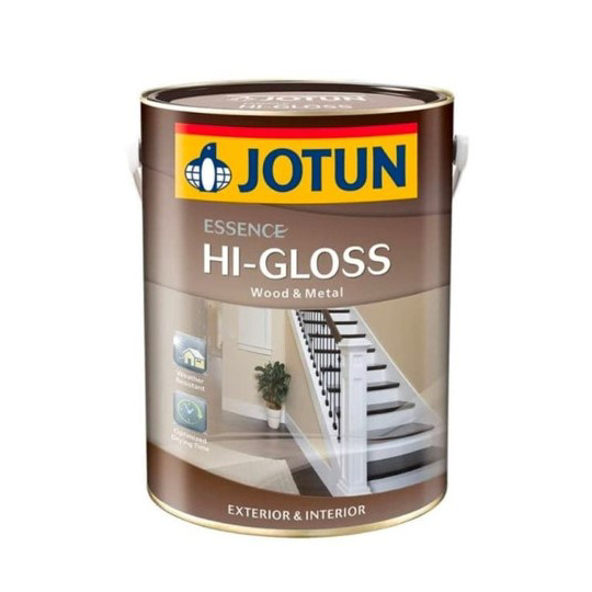 Terlaris CAT MINYAK KAYU & BESI JOTUN ESSENCE HI-GLOSS (WARNA HITAM/PUTIH).