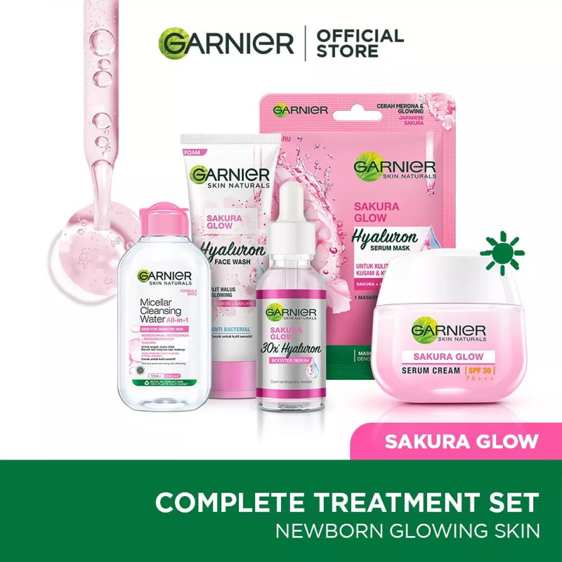 Paket Garnier Sakura Glow 5 in 1