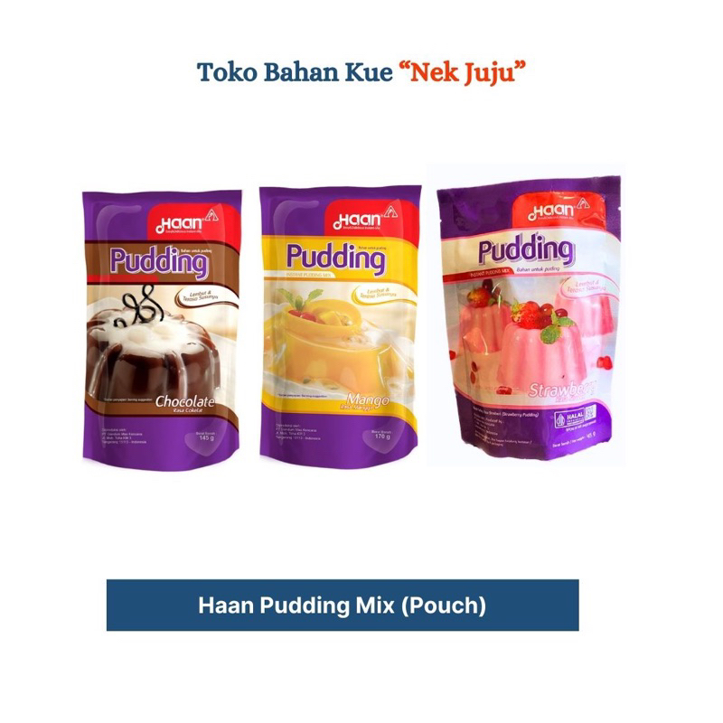 

Haan Pudding Mix POUCH | Pudding Coklat / Mangga / Strawberry