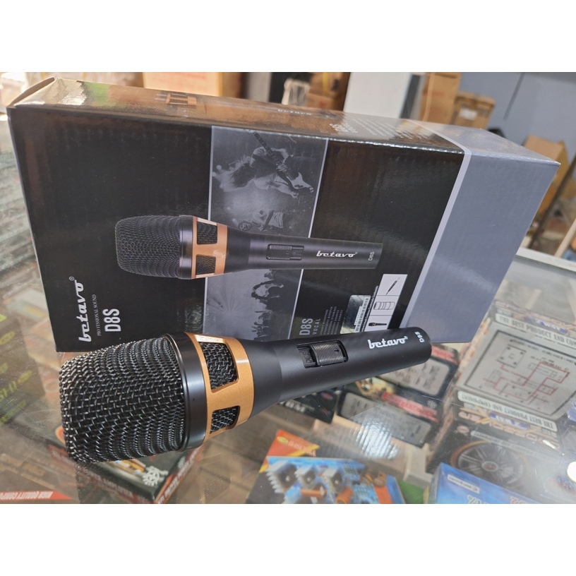 Microphone MIC Cable KARAOKE PROFESIONAL BETAVO D8S SUPER PEKA
