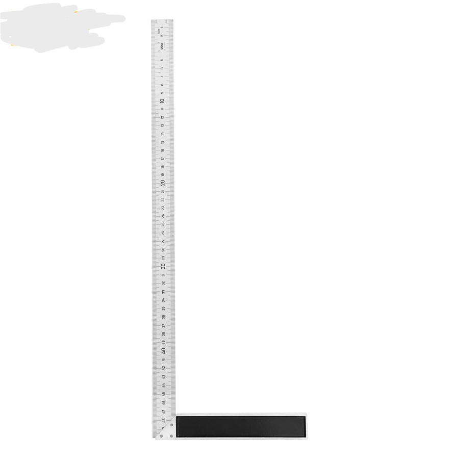 

Penggaris Garisan Besi Siku L DELI Stell Angle Ruler 50 cm / 500 mm