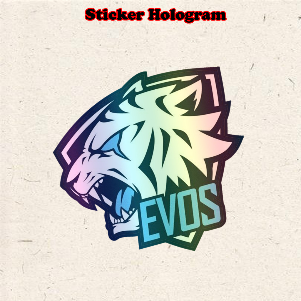 

Stiker Hologram EVOS Mobile legend ukuran 7 cm