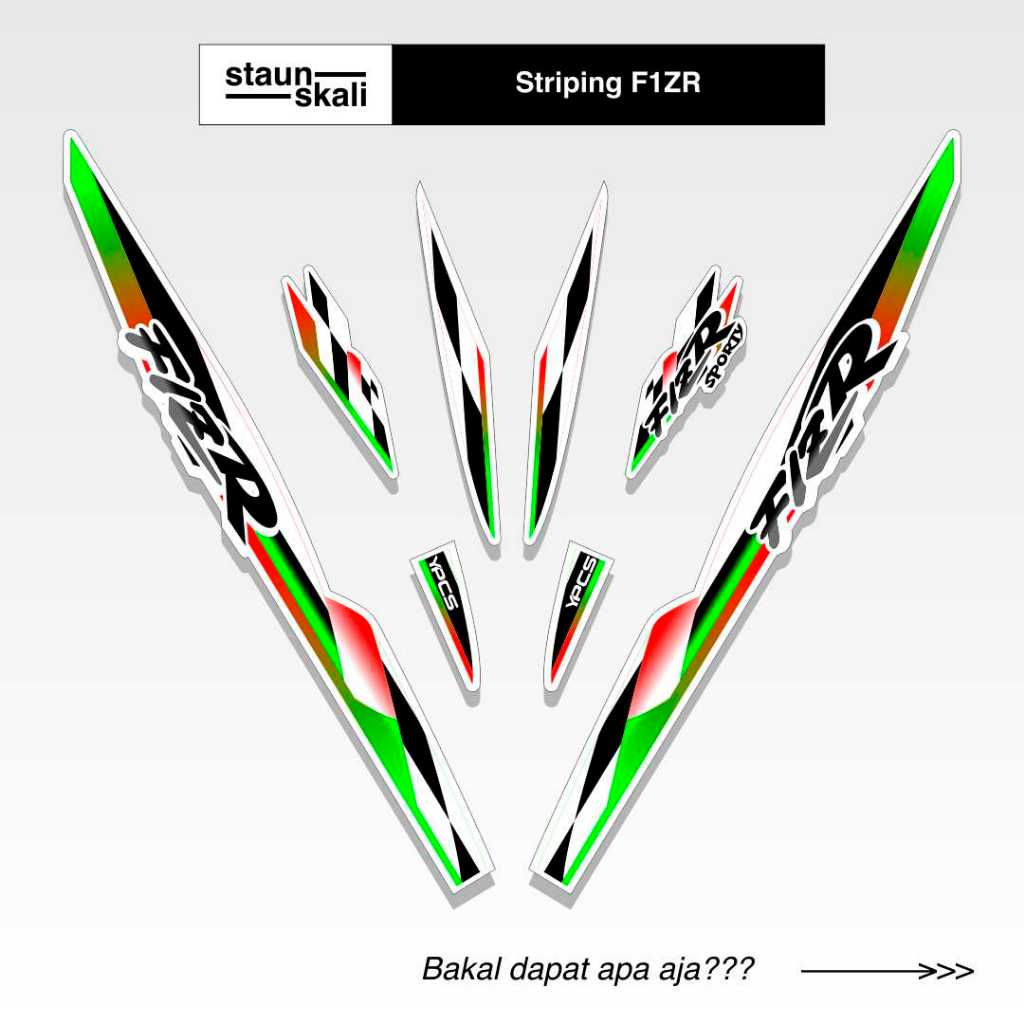 Striping Yamaha F1ZR Variasi (8) Thailand Original Ori Malaysia Vietnam Ardath Albino 1997 1998 1999