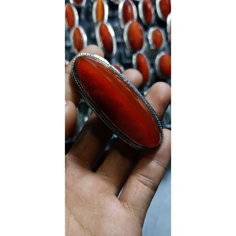 BATU AKIK PANDAN MERAH SUPER MERONA