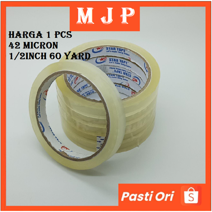 

Selotip 12 MM 72 yard Isolasi Bening by MJP Mart