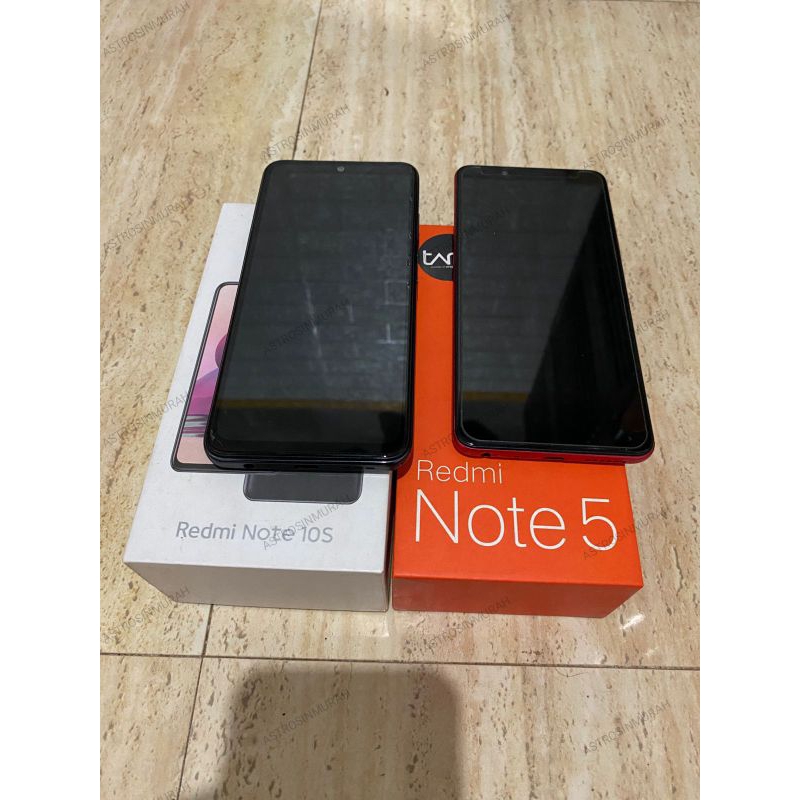 Redmi note 10s dan redmi note 5 seken preloved