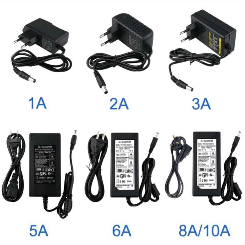 Adaptor DC 12V 1a, 2a, 3a, 5a