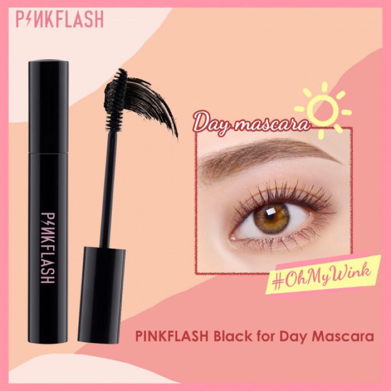 PINKFLASH  MASCARA PINKFLASH OIL PROOF MASCARA BLACK