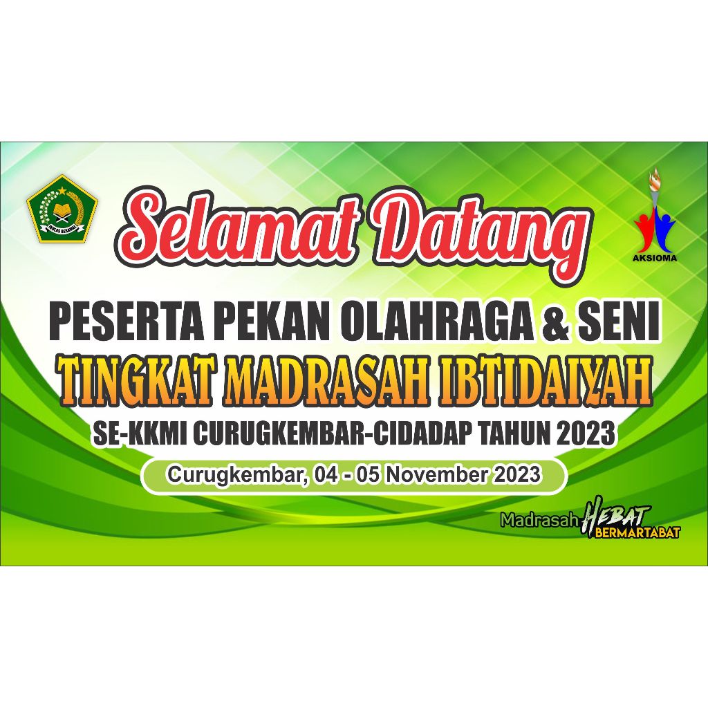 SPanduk Banner Selamat Datang Peserta Lomba Custom