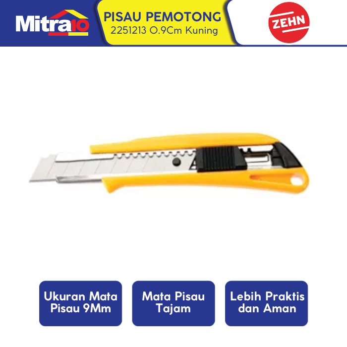 

Zehn Pisau Potong 2251213 0.9 Cm Kuning