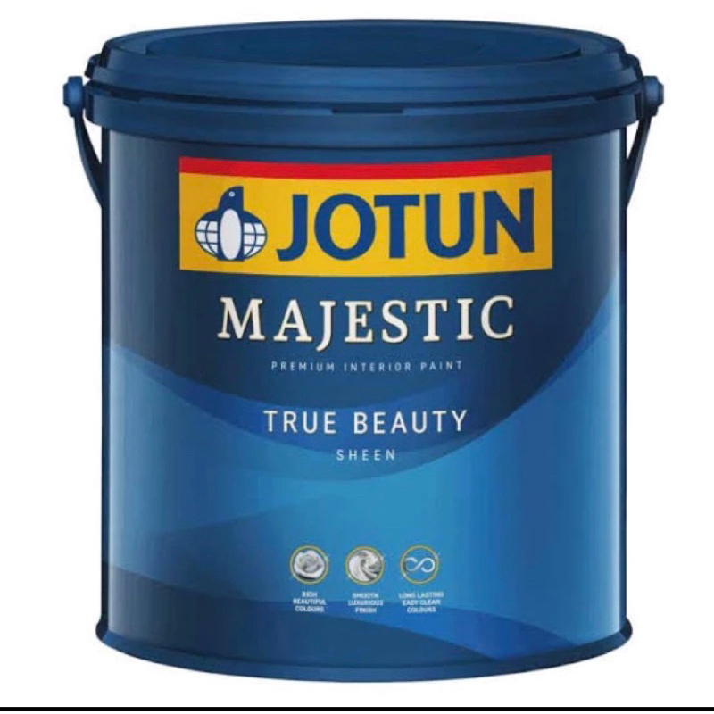 CAT TEMBOK JOTUN MAJESTIC SHEEN KILAT TRUE BEAUTY MATT INTERIOR / JOTUN BIRU (FREE SPIRIT 5489) 5 KG