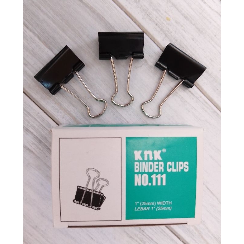 

(12PC)BINDER CLIP KNK 111 HITAM /UK 1" (25MM)