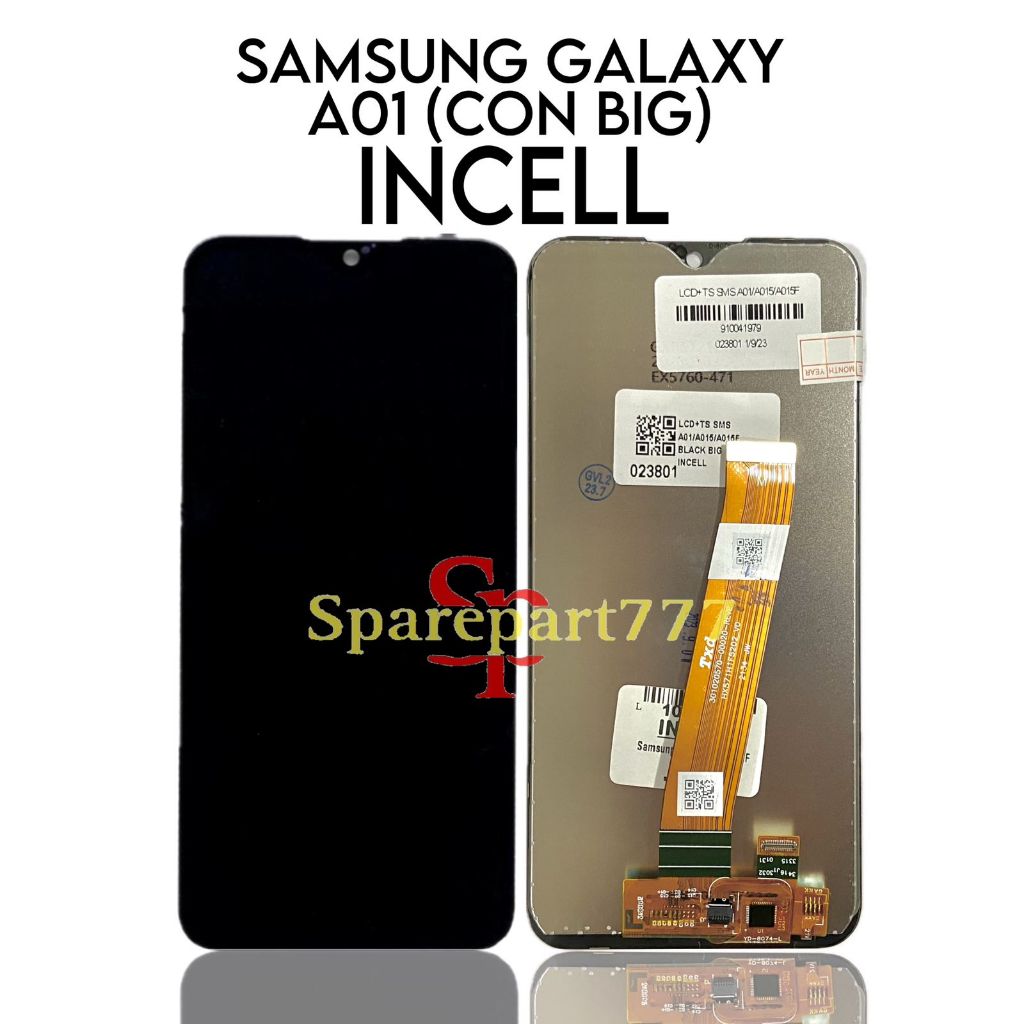 INCELL - LCD Touchscreen Fullset Samsung Galaxy A01 / A015 / A015F / SM-A015F / SM-A015F/DS / SM-A01