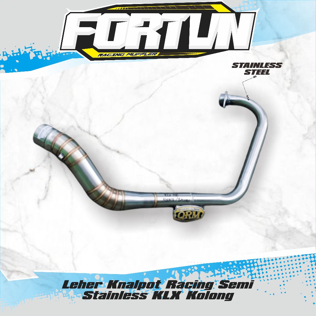 Leher Knalpot Racing Semi Stainless KLX Kolong